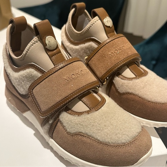 NWT Moncler Suede Low Top Sneakers Size 35 (US 5) - Picture 6 of 7